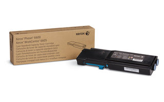 Тонер-картридж Xerox Phaser 6600/ WC6605 Cyan, 6000стр.