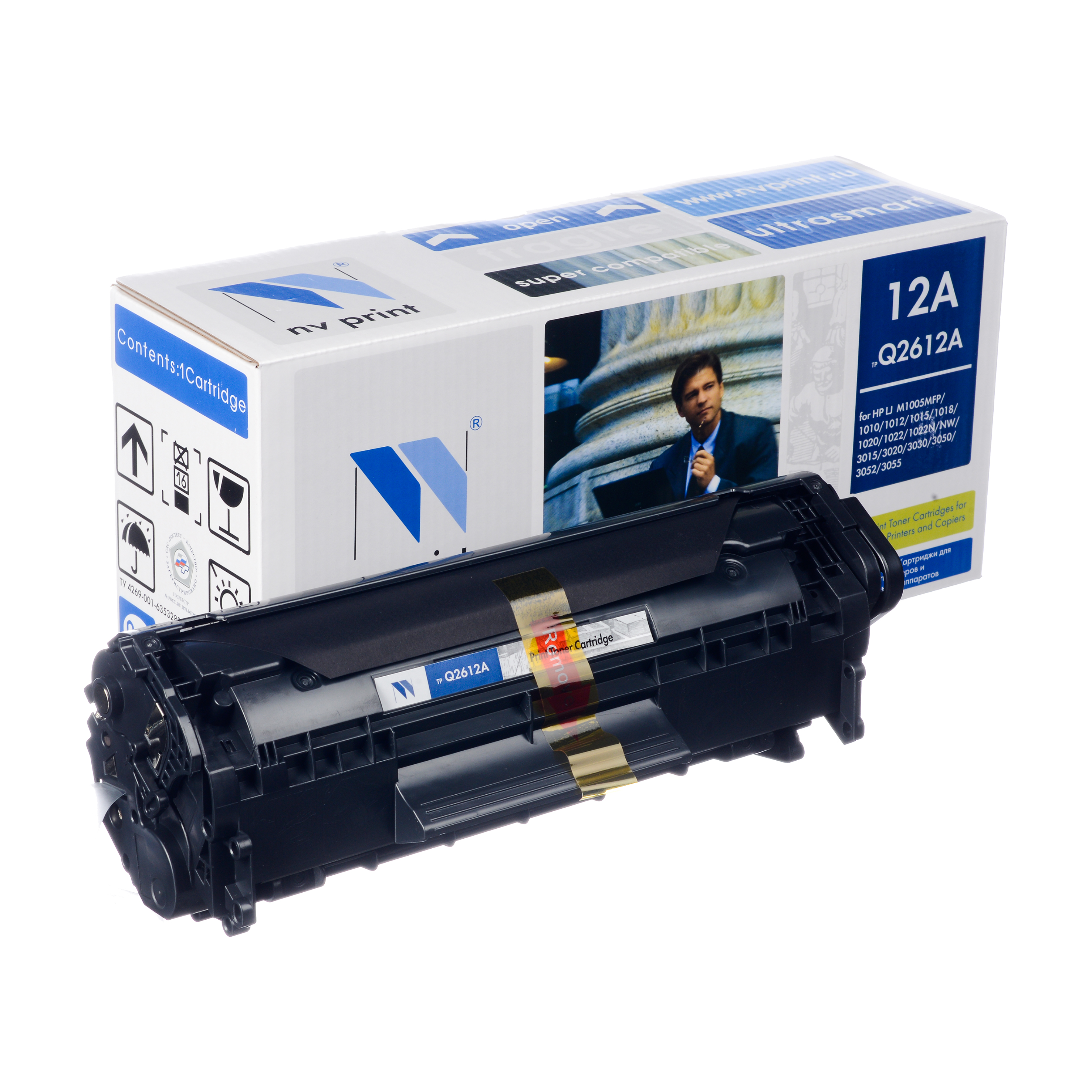 Картридж NVP совместимый HP Q2612A для LJ 1010/1012/1015/1020/1022/3015/3020/3030 (2000k)