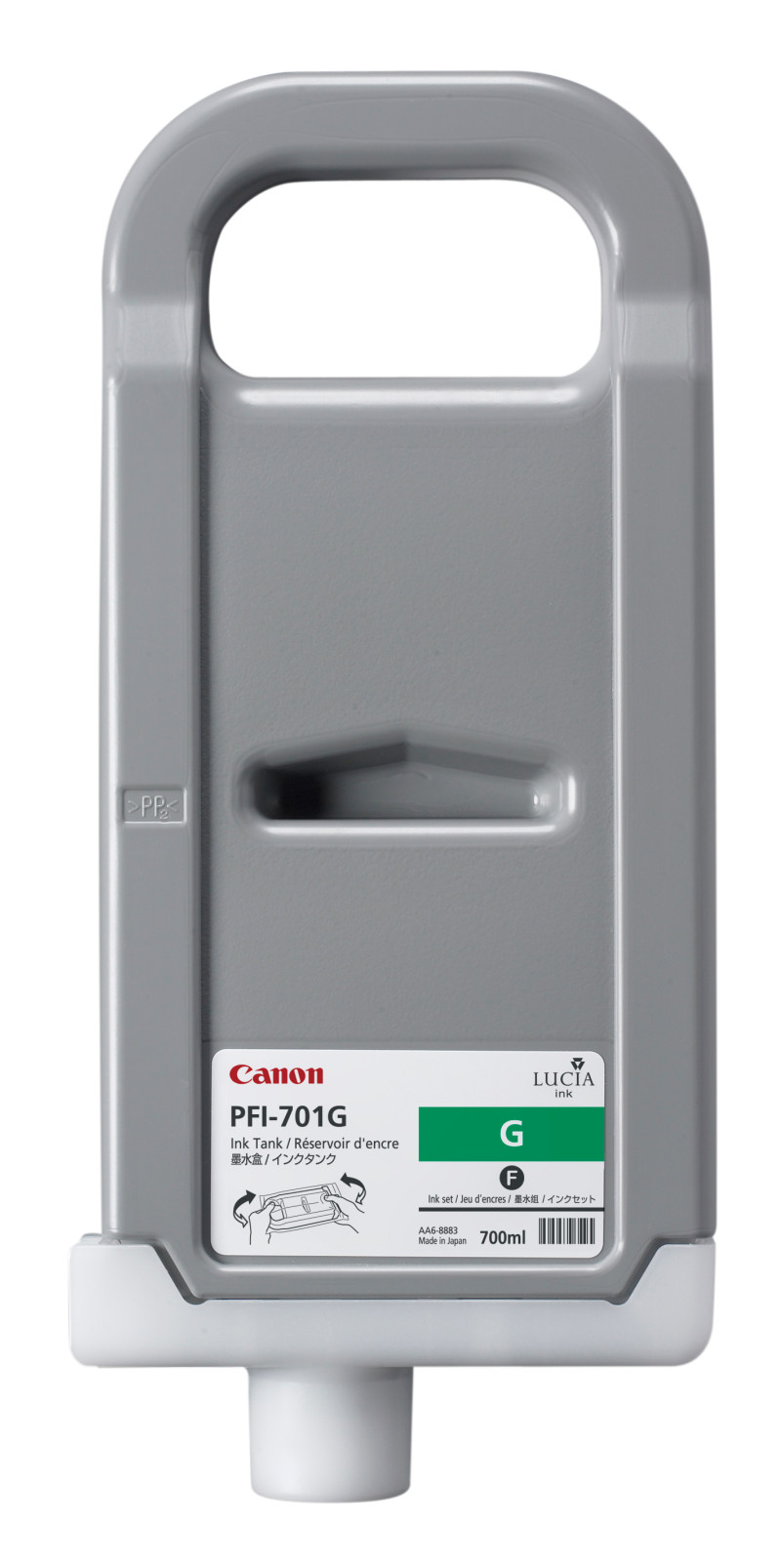 Чернильный картридж Canon PFI-701G, iPF8000S/8100/9000S/9100, зеленый, 700 ml