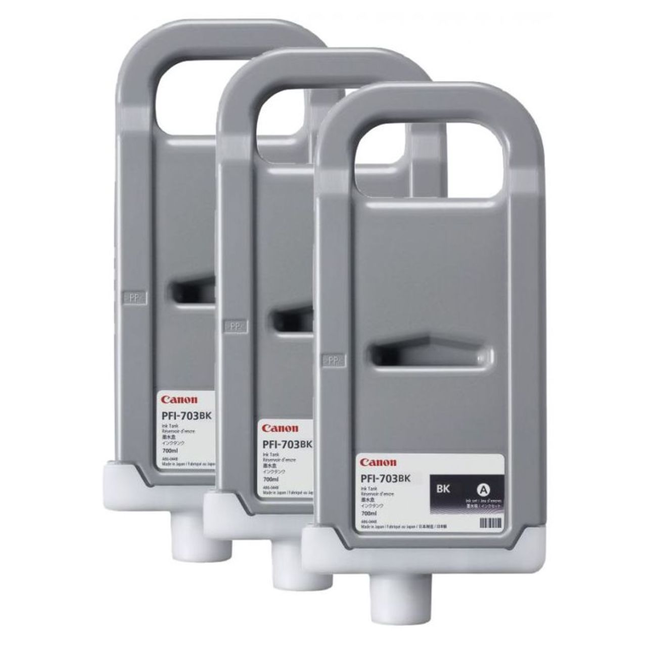 Набор чернильных картриджей Canon PFI-703BK (3 штуки) для iPF810, iPF815, iPF820, iPF825