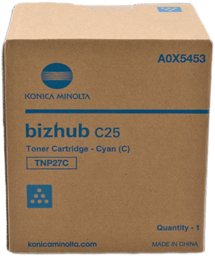 Тонер-картридж Konica-Minolta Bizhub C25 type TNP-27C Cyan, 6000стр.