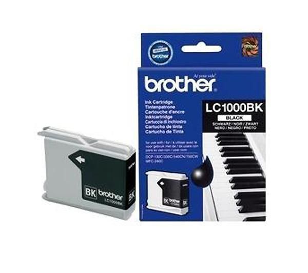 Чернильный картридж Brother LC-1000BK для DCP130C/330C/350С/540CN/MFC240C/465C/885CW/5460CN, чёрный, 500стр.