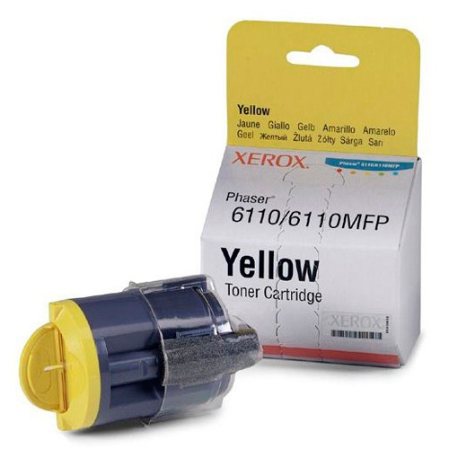 Тонер-картридж Xerox для Phaser 6110, Yellow(желтый), 1000 страниц