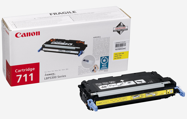 Тонер-картридж Canon 711Y Yellow (желтый) для Canon i-SENSYS LBP5300/LBP5360 и MF8450/MF9280Cdn