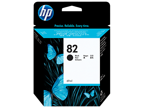 Чернильный картридж HP 82 Black (черный) для DesignJet 500/800, 69мл