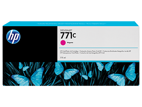 Чернильный картридж HP №771 DesignJet Z6200, пурпурный, 775 мл