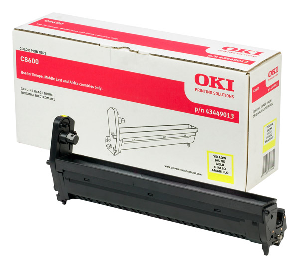 Фоторецепторный барабан Oki C8600/C8800, Yellow, 20000 стр.