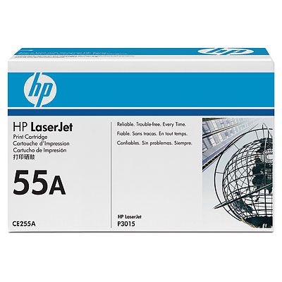 Тонер-картридж черный HP 55A LaserJet P3015 , 6000 стр.