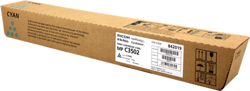 Тонер-картридж MPC3502E голубой для Ricoh Aficio MPC3002/C3502, 18000стр.