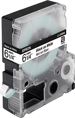 Термотрансферная лента Epson LC-2WBN9 стандартная (лента-белая, текст-черный, 6мм, 9м)