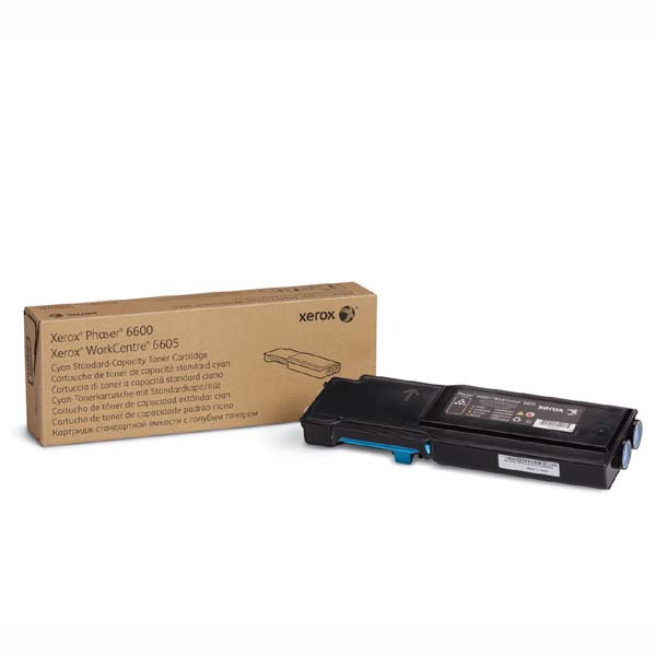 Тонер-картридж Xerox Phaser 6600/ WC6605 Cyan, 2000стр.