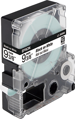 Термотрансферная лента Epson LC-3WBN9 стандартная (лента-белая, текст-черный, 9мм, 9м)