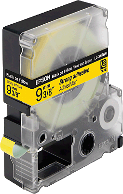 Термотрансферная лента Epson LC-3YBW9 повышенной прочности (лента-желтая, текст-черный, 9мм, 9м)