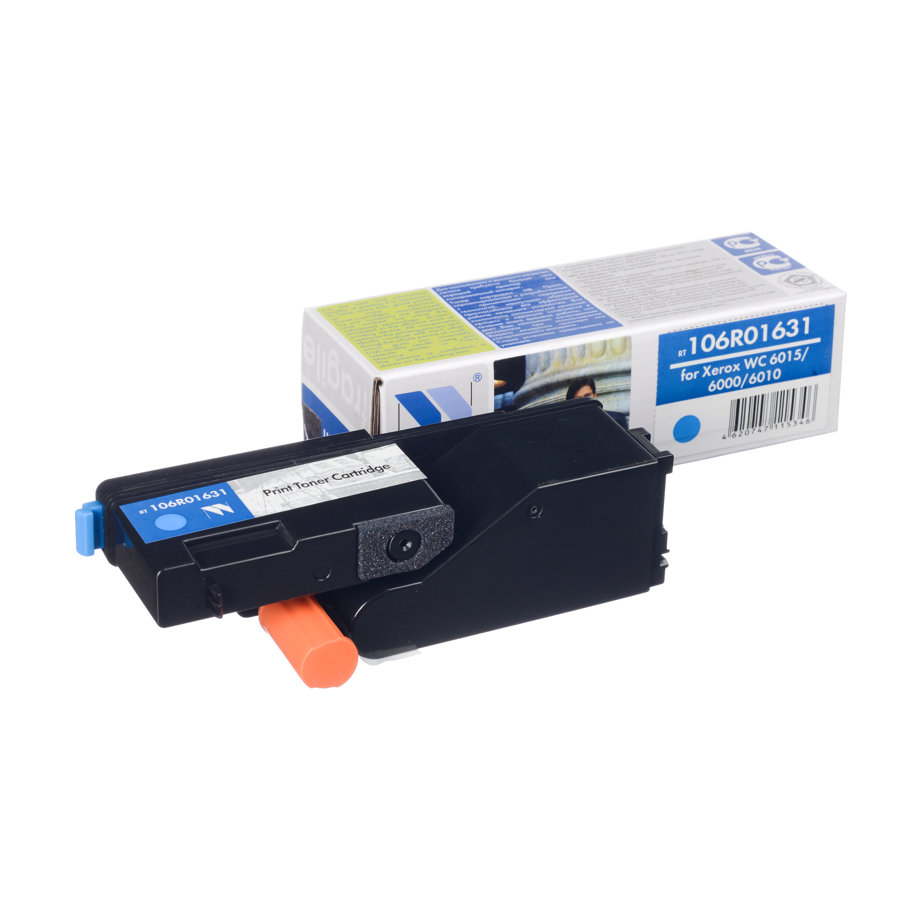 Картридж NVP совместимый Xerox 106R01631 CYAN для Phaser 6000/6010 (1000k)
