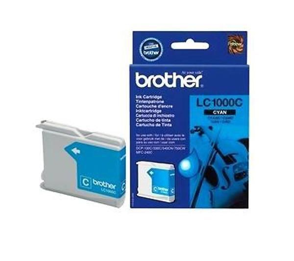 Чернильный картридж Brother LC-1000C для DCP130C/330C/350С/540CN/MFC240C/465C/885CW/5460CN, голубой, 400стр.