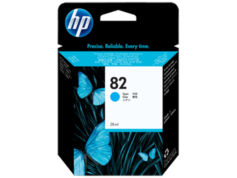 Чернильный картридж HP No. 82 for Designjet 510, Cyan, 28ml