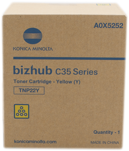 Тонер-картридж Konica-Minolta Bizhub C35/35P type TNP-22Y Yellow, 6000 стр.