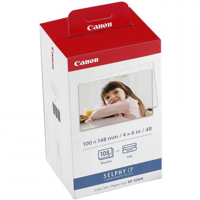 Набор  Canon KP-108IN для CP-100/200/300/800/810/900/910  с глянцевой бумагой 10x15см, 108стр