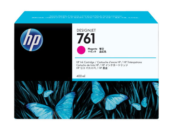 Чернильный картридж HP 761, DesignJet-T7100, 400ml, 3-pack, Magenta