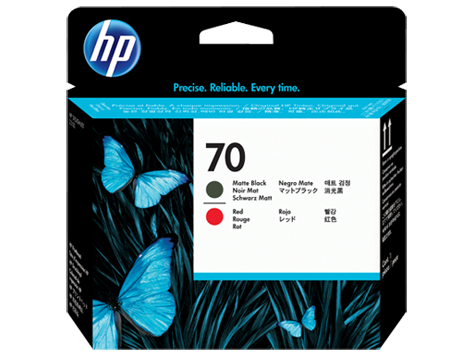Печатающая головка HP No. 70, Designjet Z3100,  Matte Black and Red