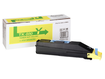 Тонер-картридж Kyocera Mita FSC8500DN type TK-880 Yellow, 18000 стр.