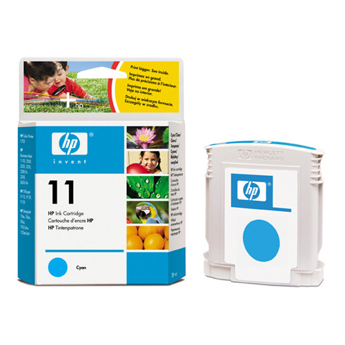 Чернильный картридж HP №11 InkJet 1000,1200, 22xx,2600,2800, DesignJet 10ps,20ps,50ps,70,120, голубой, 28мл