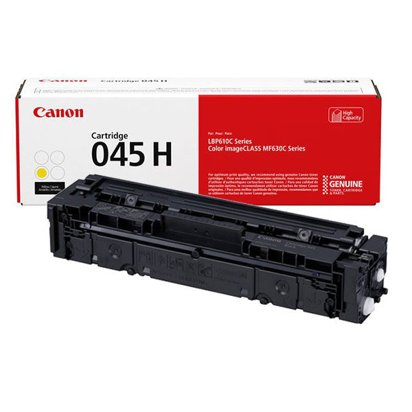 Тонер-картридж Canon 045H Y - желтый, повышенной емкости (2200 стр.)