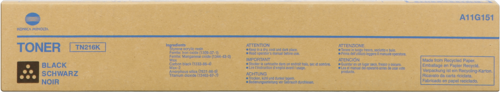 Тонер-картридж Konica-Minolta Bizhub C220/C280 type TN-216K Black, 29 000стр.