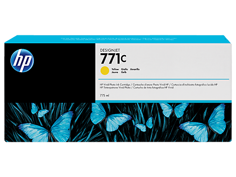 Чернильный картридж HP №771 DesignJet Z6200, желтый, 775 мл